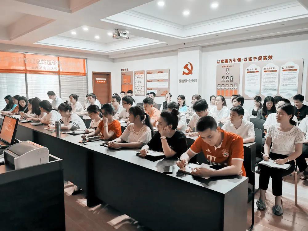 热烈庆祝建党99周年，湖南米乐网页版在线登录入口-米乐（中国）组织全体骨干召开“不忘初心、牢记使命”主题教育活动